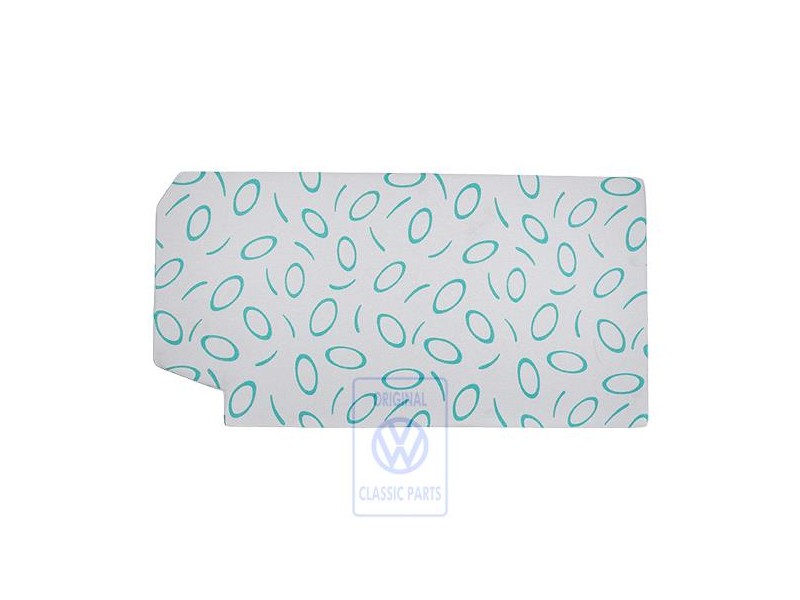 VW Original Support De Rembourrage Gris Flanelle/Vert - 7D0864413F HQP