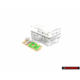 VW Original TDI Arrière Embleme Monogramme Logo Chrome Vert - 3B0853675ACKKH