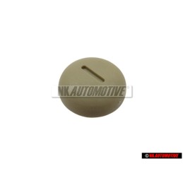 VW Original Bouton-Ression Gris Beige - 253260130 7UK