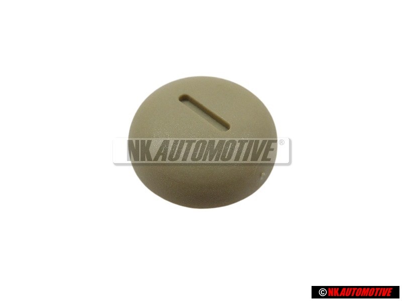 VW Original Bouton-Ression Gris Beige - 253260130 7UK