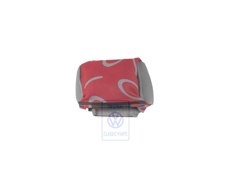 VW Original Garniture P.Appuie-Tete(Tissu) Gris Flanelle/Rouge - 7D0881921N HQS