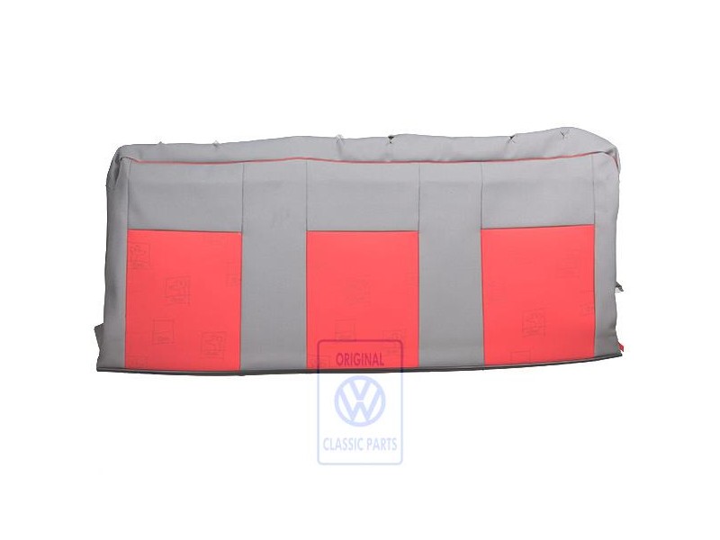 VW Original Garniture De Dossier (Tissu) Gris Flanelle/Rouge - 7D0885805ADPAN