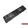 VW Original Support Plaque De Police Autoluminescente - 000071800B 041