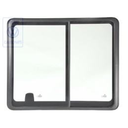 VW Original Vitre Coulissante Complete Noir Satine - 7D5847711C 01C