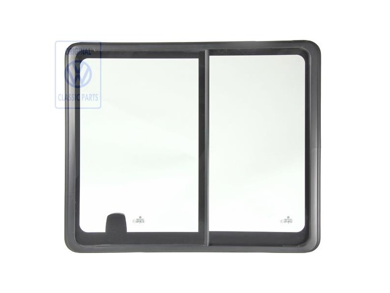 VW Original Vitre Coulissante Complete Noir Satine - 7D5847711C 01C