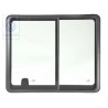 VW Original Vitre Coulissante Complete Noir Satine - 7D5847711C 01C