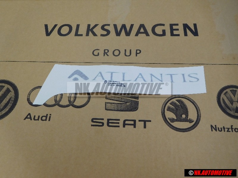VW Original Inscription Sur Film Argent Diamant (Sombre) - 7H5854431A 9ZD