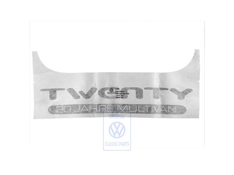 VW Original Inscription Sur Film Argent Diamant (Sombre) - 7H5854433 9ZD