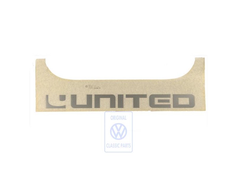 VW Original Inscription Sur Film Argent - 7H5854433E 1W4