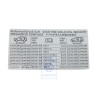 VW Original Etiquette P. Pression De Gonflage Des Pneus - 7L6010443D