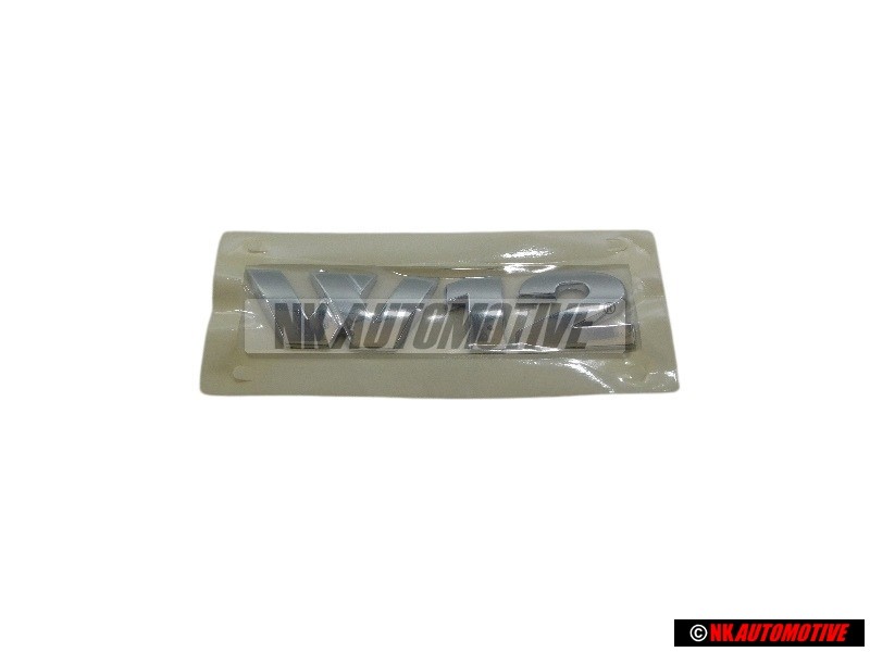 VW Original W12 Arrière Embleme Monogramme Logo Chrome - 7L6853675D 739