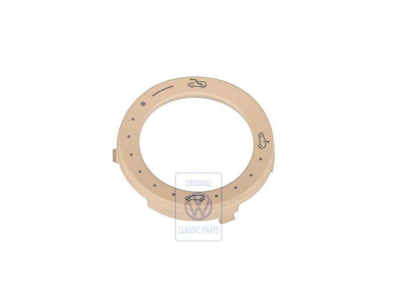VW Original Ecran Avec Symbole Beige Pur - 7L6858419B 7G8