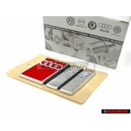 Audi Original S4 Arrière Embleme Monogramme Logo Chrome Rouge - 4A5853735A 2ZZ