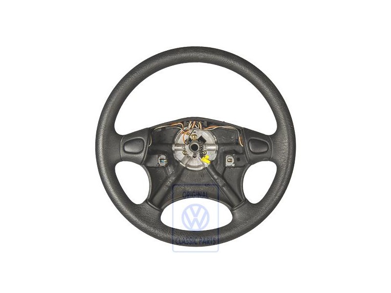 VW Original Volant De Direction Noir Satine - 7M0419091BK01C