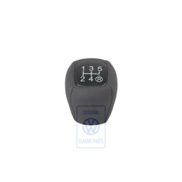VW Original Pommeau Levier Vitesses (Cuir) Noir - 7M0711141C 1BX
