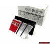 Audi Original S4 Avant Embleme Monogramme Logo Chrome Rouge - 4A0853736 2ZZ