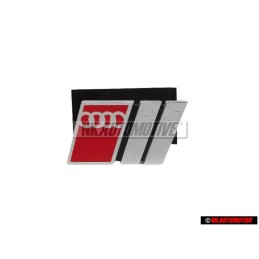 Audi Original S4 Avant Embleme Monogramme Logo Chrome Rouge - 4A0853736 2ZZ