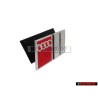Audi Original S4 Avant Embleme Monogramme Logo Chrome Rouge - 4A0853736 2ZZ