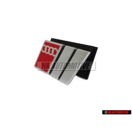 Audi Original S4 Avant Embleme Monogramme Logo Chrome Rouge - 4A0853736 2ZZ
