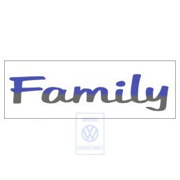 VW Original Inscription Sur Film Bleu/Argent - 7M0854431A 54J