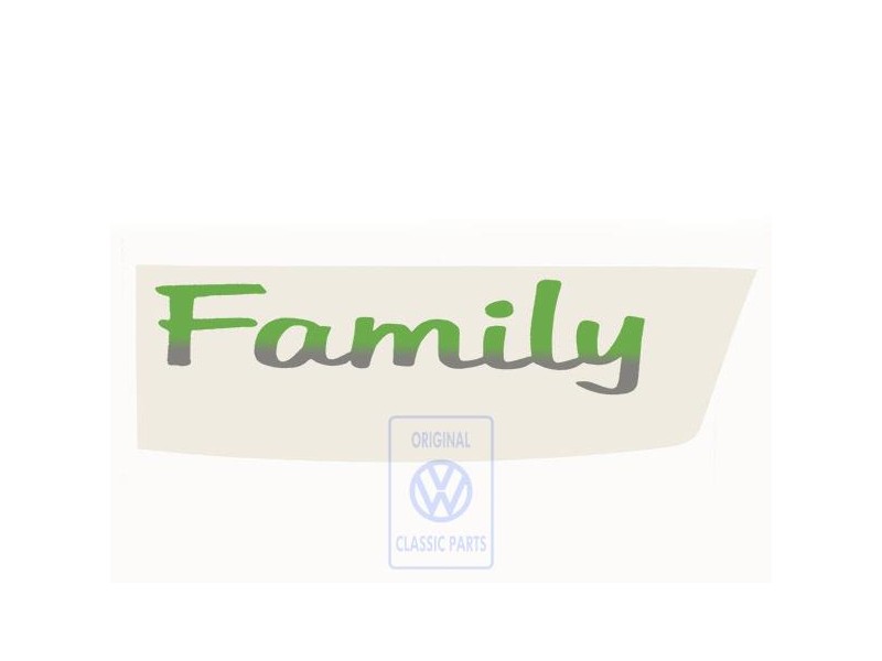 VW Original Inscription Sur Film Spicegreen-Effet Perle - 7M0854431A H6Y