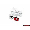 VW Original V6 Avant Embleme Monogramme Logo Chrome Rouge - 7D0853679D EQW