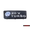 VW Original 20V TURBO Couverture Du Moteur Embleme Monogramme Logo - 7M3103932