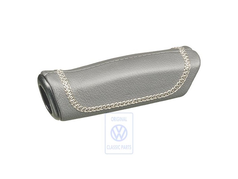 VW Original Poign.Levier Frein Main (Cuir) Noir/Muscade - 7M3711327A ZPN