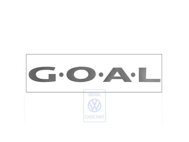 VW Original Inscription Sur Film Argent Diamant - 7M3853685A 9ZD