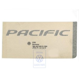 VW Original Inscription Sur Film Argent - 7M3853685D 1W4