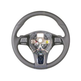 VW Original Volant Direct.Multif. (Cuir) Noir/Brun Ambre - 7P6419091T ADJ
