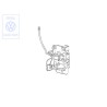 VW Original Serrure De Porte - 861837015