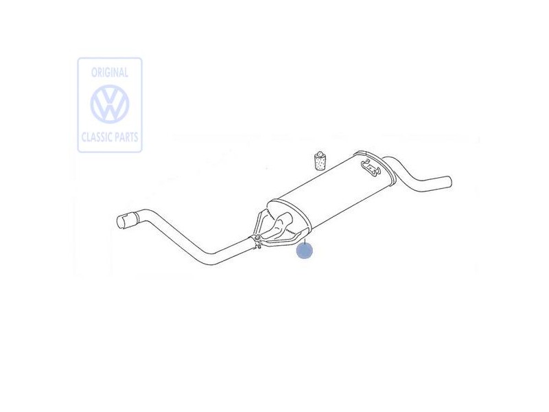 VW Original Silencieux Sortie 'Eco' - 867253609AH