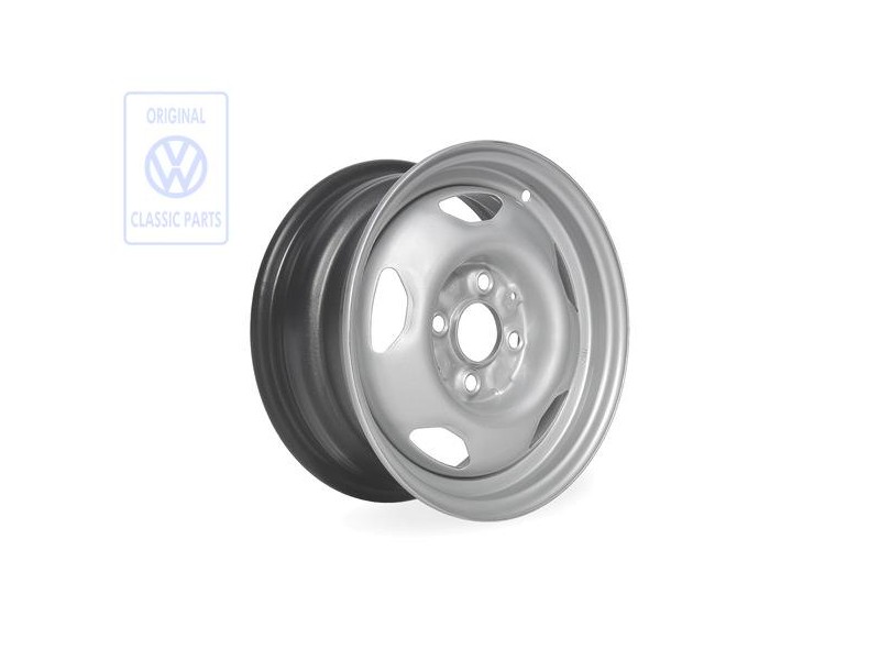 VW Original Jante Acier Couleur Chrome Metallise - 867601025H 091
