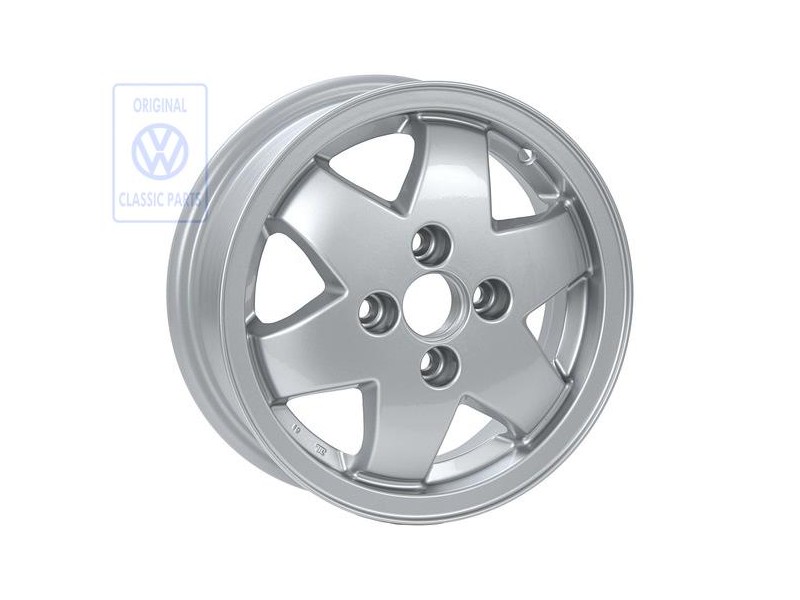 VW Original Jante Aluminium Couleur Chrome Metallise - 867601025K 091