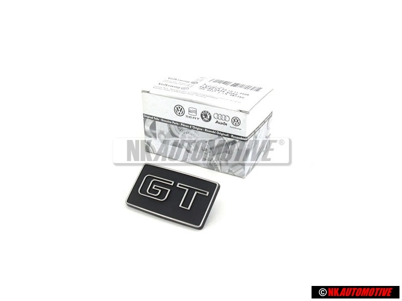 VW Original GT Côté Embleme Monogramme Logo Argent Brossé - 191853688N GX2
