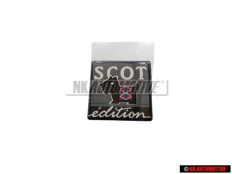 VW Original SCOT EDITION Arrière Embleme Monogramme Logo Noir - 867853687N Z58