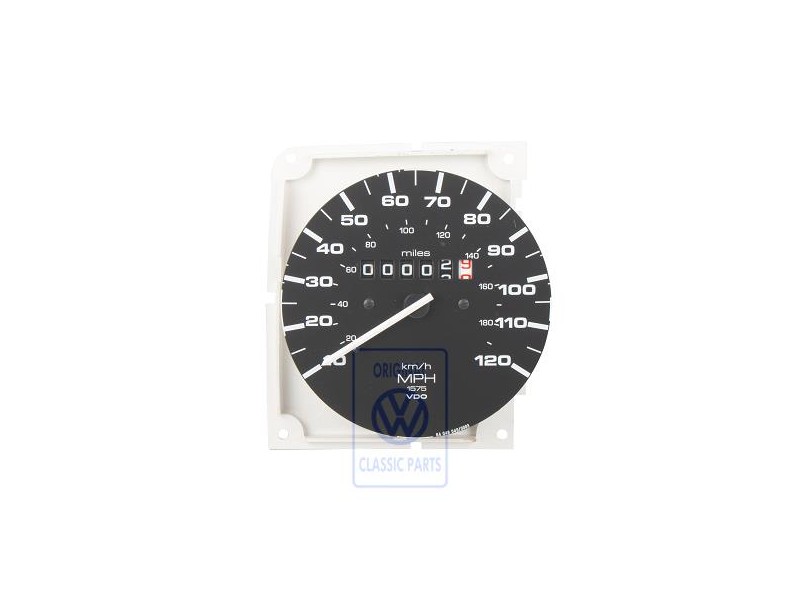 VW Original Tachymetre Sans Compteur Journalier En Miles - 867957033