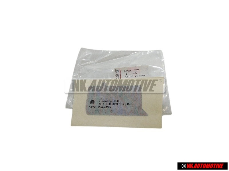 VW Original Inscription Sur Film Noir Satine/Rouge Mars - 871853423B CHN