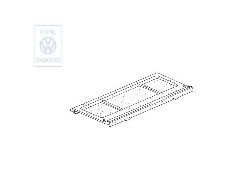 VW Original Couvercle P. Couvre-Coffre Baleares(Bleu) - 871867769B 6GY