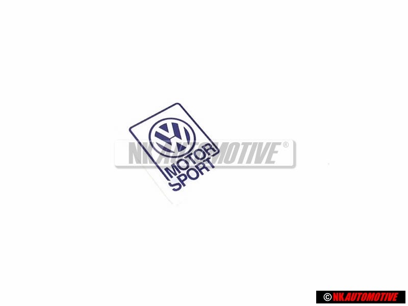 VW Classic Parts VW Motorsport Sticker 50x63mm - ZCP902625
