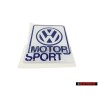 VW Classic Parts VW Motorsport Sticker 50x63mm - ZCP902625