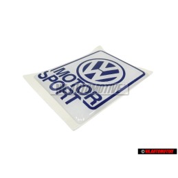 VW Classic Parts VW Motorsport Sticker 50x63mm - ZCP902625