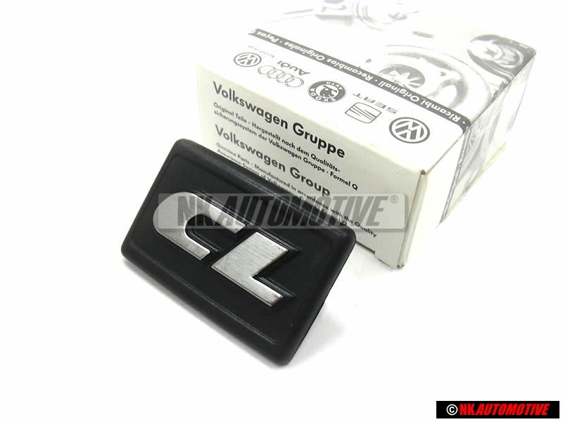 VW Original CL Côté Embleme Monogramme Logo Argent Brossé - 191853688P GX2