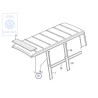 VW Original Ciel De Pavillon Gris/Beige - 255867499A 2AW