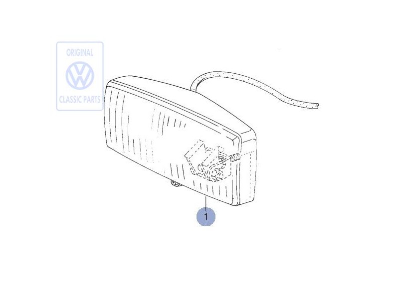 VW Original Feux Antibrouillard Halogenes, Eclairage Jaune - 255941701A