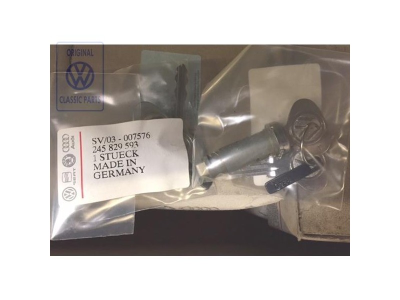 VW Original Barillet Pour Trappe Arriere Dans La Partie Laterale - 245829593
