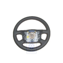 VW Original Volant De Direction Cuir Noir/Rouge - 7D0419091AAPEP