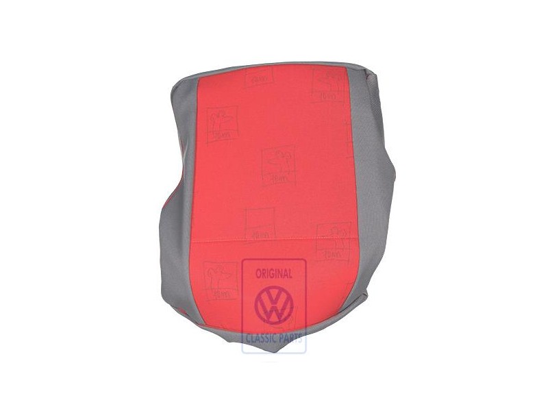 VW Original Garniture De Siege Tissu Gris Flanelle/Rouge - 7D0883405AAPAN