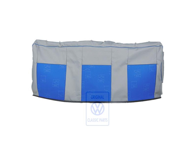 VW Original Garniture De Dossier Tissu Gris Flanelle/Bleu - 7D0885805ADPAH